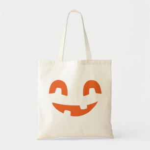 Tote Bag Le visage Citrouille d'Halloween souriant