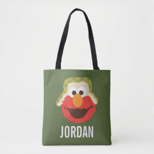 Tote Bag Le visage d'Elmo Woodland   Ajouter Votre Nom