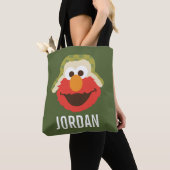 Tote Bag Le visage d'Elmo Woodland | Ajouter Votre Nom (De près)