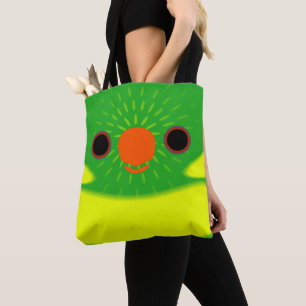 Tote Bag Le visage d'un loriquet à feuilles