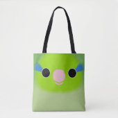 Tote Bag Le visage d'un mâle normal de perruche océanique (Devant)