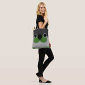 Tote Bag Le visage d'une perruche à joues vertes (Sur le modèle)