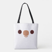 Tote Bag Le visage d'une perruche moine albinos (Dos)