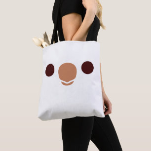 Tote Bag Le visage d'une perruche moine albinos