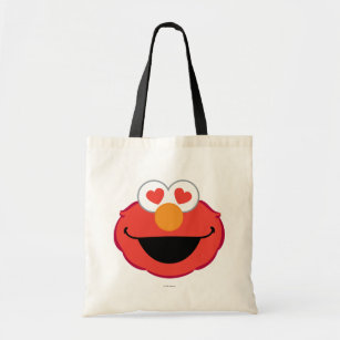 Tote Bag Le visage souriant d'Elmo avec les yeux en forme d