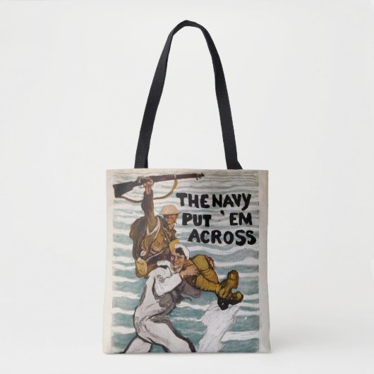 Tote Bag Le Voilier Se Lève Alors Qu'Il Porte Un Soldat Sur (Devant)