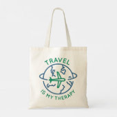 Tote Bag Le voyage est ma thérapie (Dos)