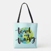 Tote Bag Le voyage est ma thérapie (Dos)