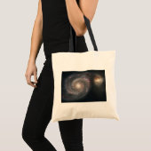 Tote Bag Le Whirlpool Galaxy M51 & Companion dans l'espace (Devant (produit))