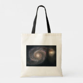 Tote Bag Le Whirlpool Galaxy M51 & Companion dans l'espace (Dos)