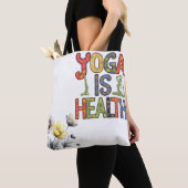 Tote Bag Le yoga est la santé (De près)