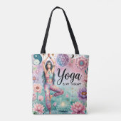 Tote Bag Le yoga est ma thérapie (Dos)
