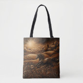 Tote Bag Leather Ranch Sunrise (Devant)
