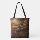 Tote Bag Leather Ranch Sunrise (Dos)