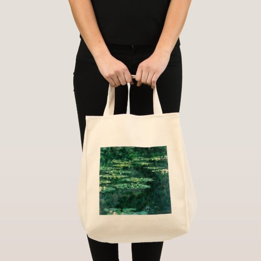 Tote Bag L'EAU MENSONNE EN ÉTANG VERT par Claude Monet (Devant (produit))