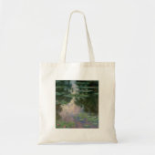 Tote Bag L'EAU MENSONNE EN ÉTANG VERT ROSE par Claude Monet (Devant)
