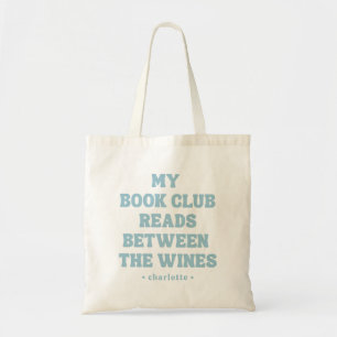 Tote Bag Lecteur de citation de club de livre drôle bleu