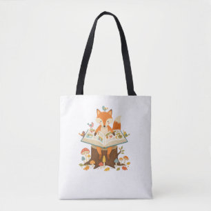 Tote Bag Lecteur de la forêt curieuse