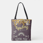 Tote Bag Lecteur de Tarot Impression vintage (Dos)