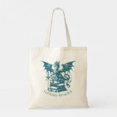 Tote Bag Lecteur d'Imaginaire Dragon and Books (Dos)