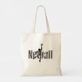 Tote Bag Lecteur Netball Et Nom Dimensionnel, (Dos)