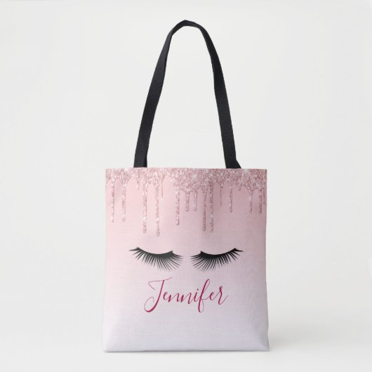 Tote Bag Lecteurs de Parties scintillant rose moderne et ci (Devant)