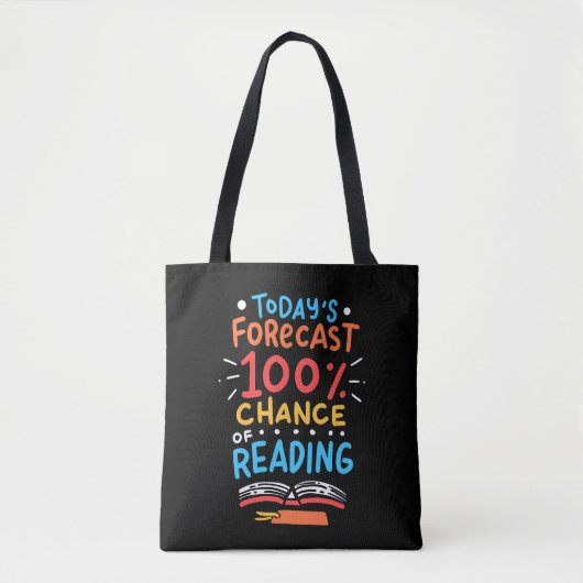 Tote Bag Lecture - 100% de chances de lecture (Devant)