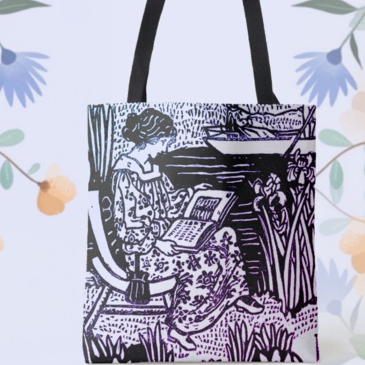 Tote Bag Lecture Art Nouveau Femme