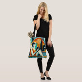 Tote Bag Lecture du livre Poolside Art Déco Design (Sur le modèle)