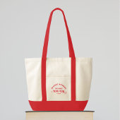 Tote Bag Lecture Entre Les Vins Book Club Red Crest