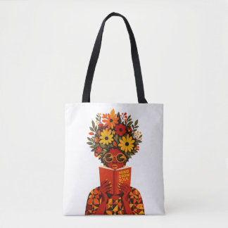 Tote Bag Lecture florale de l'âme qui grandit SVG PNG | Fem