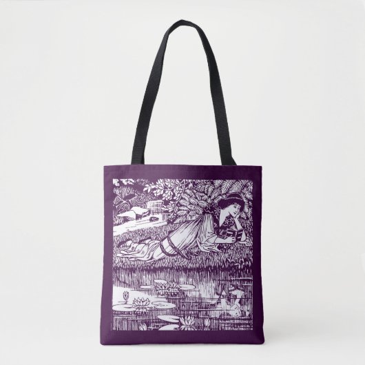 Tote Bag Lecture par un étang (Devant)