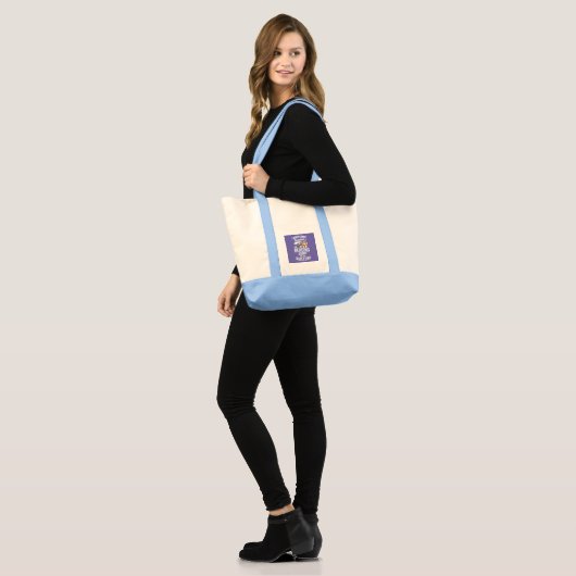 Tote Bag Lecture seule avec Corgi Lover (Devant (modèle))