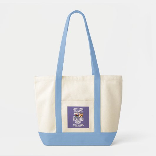 Tote Bag Lecture seule avec Corgi Lover (Devant)