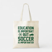 Tote Bag L'Éducation Est Importante, Mais Le Football Est I (Dos)
