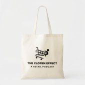 Tote Bag L'effet Clopen - Logo noir (Devant)