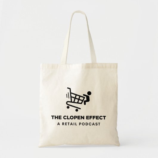 Tote Bag L'effet Clopen - Logo noir (Devant)