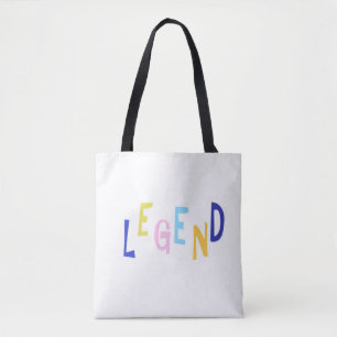 Tote Bag légende mot art