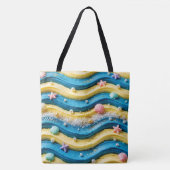 Tote Bag Legging Ocean Wave Cake - Étoile de mer côtière (Devant)