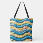 Tote Bag Legging Ocean Wave Cake - Étoile de mer côtière (Dos)