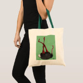 Tote Bag Leggings rayés d'autruche (Devant (produit))