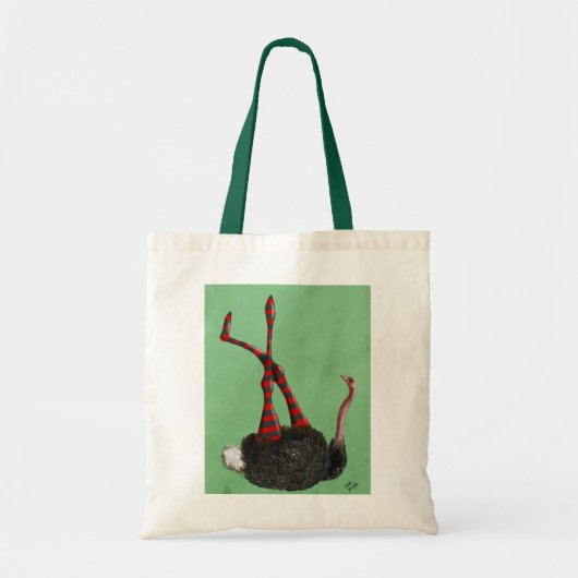 Tote Bag Leggings rayés d'autruche (Devant)