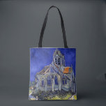 Tote Bag L'église d'Auvers, Van Gogh<br><div class="desc">Vincent Willem van Gogh (30 mars 1853 - 29 juillet 1890) était un peintre post-impressionniste hollandais qui est l'une des figures les plus célèbres et influentes de l'histoire de l'art occidental. En un peu plus de dix ans, il a créé environ 2100 oeuvres, dont environ 860 peintures à l'huile, dont...</div>