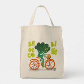 Tote Bag Légumes et fruits à vélo (Dos)