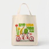 Tote Bag Légumes et fruits à vélo (Devant)