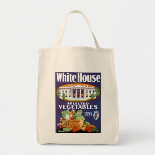 Tote Bag Légumes sélectionnés par la Maison Blanche (Devant)