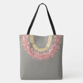 Tote Bag Lei Day by Wander With Aloha (Dos)