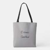 Tote Bag L'éléphant mignon de bébé d'aquarelle avec (Dos)