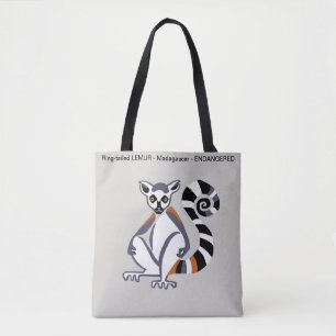 Tote Bag LEMUR à queue de cerne - Conservation - écologie