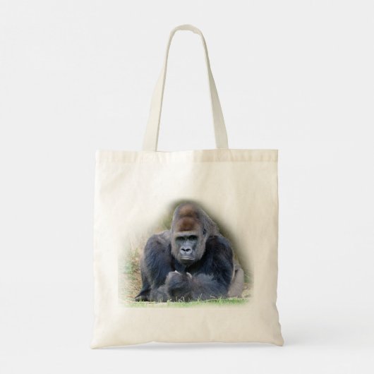 Tote Bag Lémurien à queue cerclée mangeant une banane (Dos)